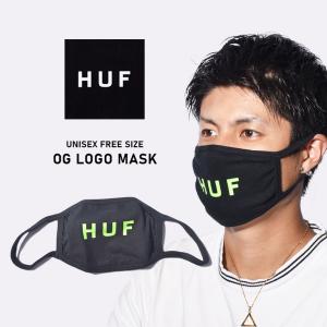 （ネコポス配送） ハフ マスク メンズ レディース OG ロゴ マスク HUF AC00524 ブラック 黒 おしゃれ ロゴ ブランド 予防 爆買