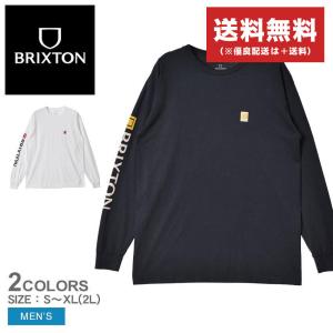 送料無料 ブリクストン 長袖Tシャツ メンズ ロンT BETA II L/S STT BRIXTON 16583 黒 白 長袖 クルーネック｜Z-CRAFT ヤフーショッピング店