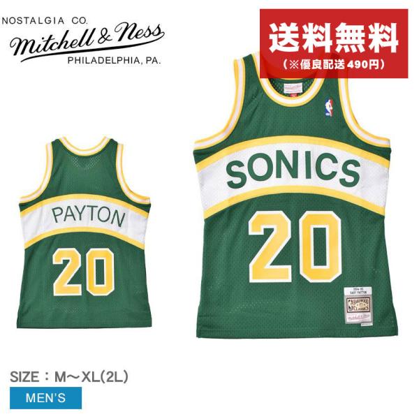 ミッチェルアンドネス ユニフォーム メンズ スイングマン ジャージ シアトルスーパーソニックス ロー...