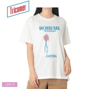 トリコメル 半袖Tシャツ レディース BOHEME BOTANIQUE A TRICOMER TRC-VTG-261006 ホワイト 白 トップス ウェア 半袖 カジュアル