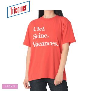 トリコメル 半袖Tシャツ レディース Ciel.Seine.Vacances TRICOMER TRC-VTG-261016 レッド 赤 トップス ウェア 半袖 カジュアル