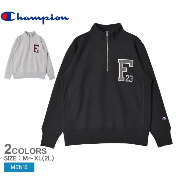 チャンピオン スウェット メンズ リバースウィーブ（R） ハーフジップスウェットシャツ CHAMPI...