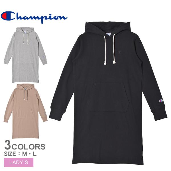 チャンピオン ワンピース レディース フーデッドスウェットシャツ CHAMPION CW-Y109 ...