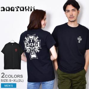 （ゆうパケット送料無料） ドッグ タウン 半袖シャツ メンズ クロス ロゴ 半袖Tシャツ DOG TOWN DT0101001 半袖｜z-craft