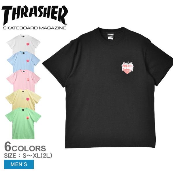 スラッシャー メンズ BURNING HEART S/S TEE THRASHER TH91347 ...