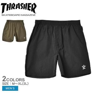 スラッシャー ハーフパンツ メンズ THRASHER TH6064  カーキ パンツ ボトムス ズボン ブランド 半ズボン ストリート｜z-craft