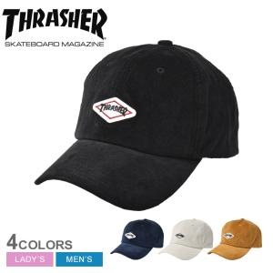 送料無料 スラッシャー キャップ メンズ レディース ダイアモンド ロゴ コーデュロイ 6P キャップ THRASHER 22TH-C53 紺 帽子｜z-craft