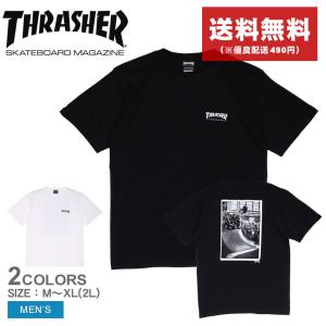 （ゆうパケット送料無料） スラッシャー 半袖Tシャツ メンズ THRASHER TH91377B  ウェア トップス 半袖 ストリート スケート ロゴ｜z-craft