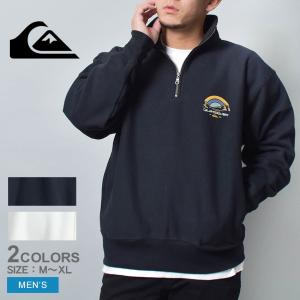 クイックシルバー ハーフジップパーカー メンズ BLOOMS HZ SWEAT QUIKSILVER QZP234064 ベージュ ブラック 黒 アイボリー ウエア 父の日｜z-craft