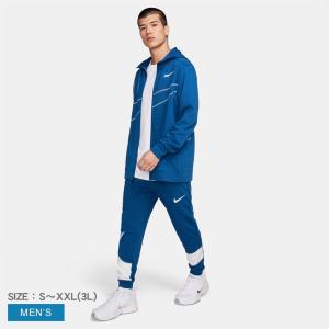 ナイキ パンツ メンズ テーパード フィットネスパンツ NIKE FB8578-476 ブルー 青 ホワイト 白 パンツ ボトムス ブランド ジム