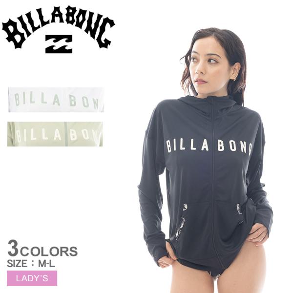 ビラボン ラッシュガード レディース ZIP UP HOODED PRINT LOOSE RASHG...