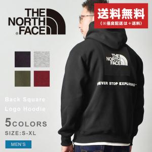 送料無料 ザ ノースフェイス パーカー メンズ バックスクエアロゴフーディ THE NORTH FACE NT62230 黒 グレー アウター
