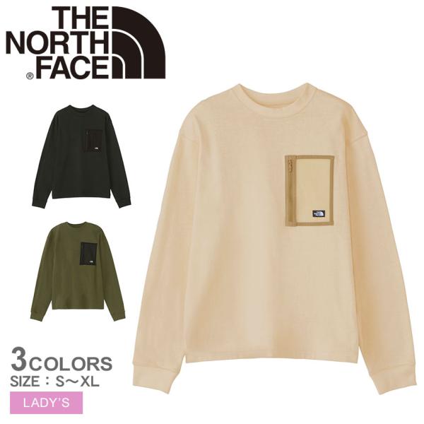 ザ ノースフェイス 長袖Tシャツ レディース ロングスリーブ フィールド ポケットティー THE N...