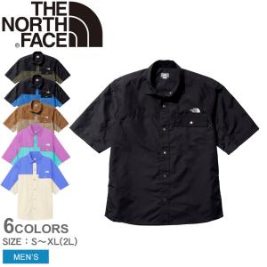 ザ ノースフェイス 半袖シャツ メンズ ショートスリーブヌプシシャツ THE NORTH FACE NR22331 ブラック 黒 ブルー 青 トップス