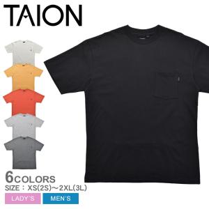 タイオン 半袖Tシャツ メンズ レディース タイオン ストレージ ポケット ティー TAION TAION-TSPK01 黒 白 赤｜Z-CRAFT ヤフーショッピング店
