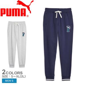 プーマ パンツ メンズ PUMA SQUAD スウェットパンツ PUMA 678399 グレー ネイビー 紺 ウエア スエット スウェット ロングパンツ｜z-craft