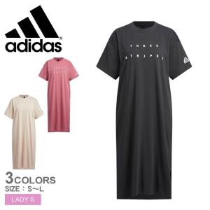 SALE アディダス ワンピース レディース ワーディング ルーズフィット シングルジャージー Tシャツワンピース ADIDAS BWE92｜z-craft