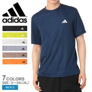 アディダス 半袖Tシャツ メンズ ワークアウト エッセンシャルズ ベース半袖Tシャツ ADIDAS WY218 ブラック 黒 イエロー 吸湿性