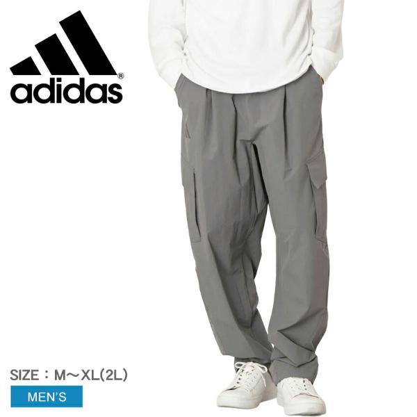 アディダス カーゴパンツ メンズ カーゴパンツ ADIDAS ZR313 グレー ロングパンツ フル...