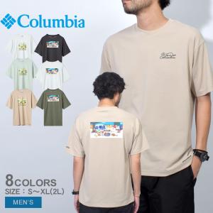 （ネコポス配送） コロンビア 半袖Tシャツ メンズ スウィンアベニューショートスリーブTシャツ COLUMBIA PM0301 ブラック 黒 ホワイト 白 カーキ