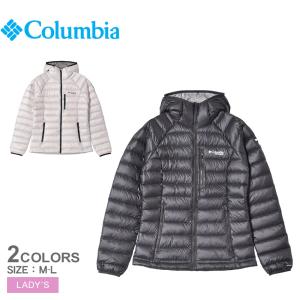 Columbia ホワイトグレー ダウンジャケット M Columbia コロンビア ダウンジャケット レディース アーク
