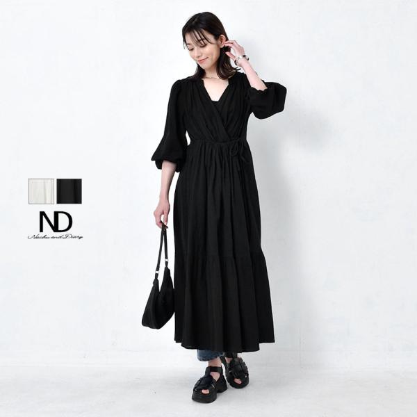 ナチュ＆ダイアリー ワンピース レディース 3wayティアードワンピース NACHU＆DIARY R...