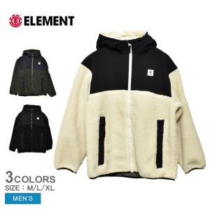 （15％以上OFF） エレメント アウター メンズ ボアジャケット ELEMENT BB022762 ブラック 黒 ホワイト 白 カーキ ジャケット ボア 長袖 カジュアル