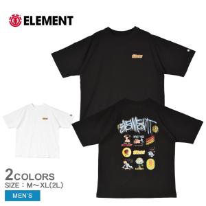 エレメント 半袖Tシャツ メンズ ACOMPANY SS ELEMENT BE021251 ブラック 黒 ホワイト 白 トップス ウェア カットソー ポケット 父の日｜Z-CRAFT ヤフーショッピング店