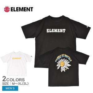 エレメント 半袖Tシャツ メンズ CHILD SS ELEMENT BE021240 ブラック 黒 ホワイト 白 トップス ウェア カットソー ゆったり ロゴ 父の日