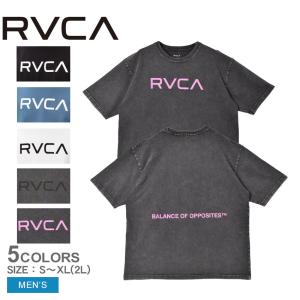 ルーカ 半袖Tシャツ メンズ BIG RVCA TEE RVCA BE041226 ブラック 黒 ホワイト 白 トップス tシャツ 半袖 バックプリント ロゴ｜Z-CRAFT ヤフーショッピング店