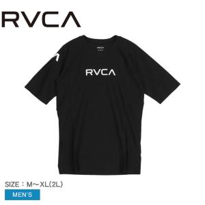 ルーカ ラッシュガード メンズ LUSH SS RVCA BE041863 ブラック 黒 トップス 長袖 サーフィン サーファー スポーツ 運動 ウエア｜z-craft