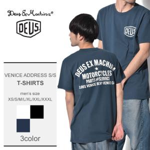 （ゆうパケット送料無料） DEUS EX MACHINA 半袖Tシャツ VENICE ADDRESS S/S T-DMW41808C メンズ 父の日