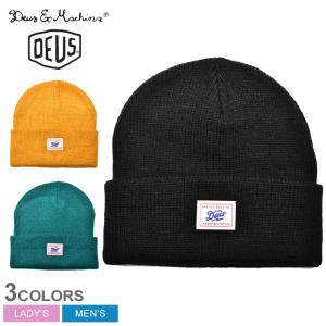 （ゆうパケット送料無料） デウス エクス マキナ 帽子 メンズ レディース KARL BEANIE DEUS EX MACHINA DMW2071230 ブラック 黒 イエロー グリーン 無地｜z-craft