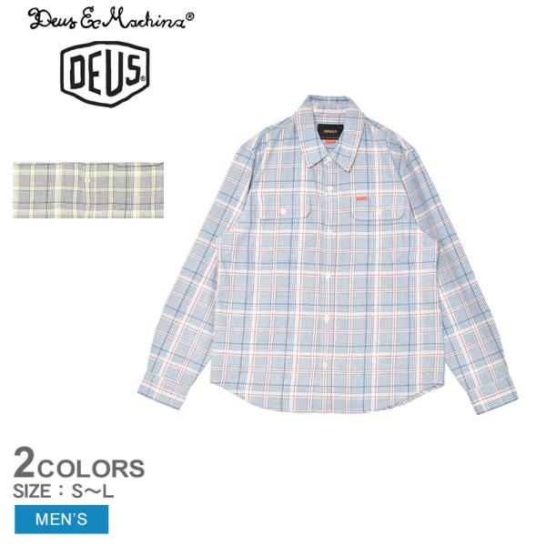 デウス  エクス  マキナ 長袖シャツ メンズ VACAY CHECK SHIRT DEUS EX ...
