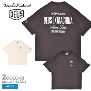 デウス  エクス  マキナ 半袖Tシャツ メンズ SENSORY OVERLOAD TEE DEUS EX MACHINA DUP251973A ブラック 黒 ベージュ Tシャツ 爆買