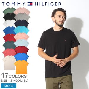 （ネコポス配送） トミーヒルフィガー 半袖Tシャツ メンズ ベーシック コットン コア フラッグ クルーネック S/S TEE TOMMY HILFIGER 09T3139 黒