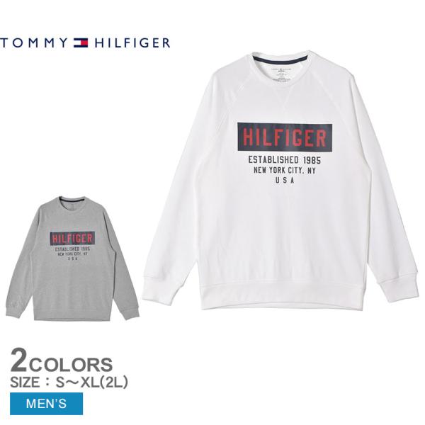 トミーヒルフィガー 長袖Tシャツ メンズ BRUSH BACK FLEECE OP TOMMY HI...