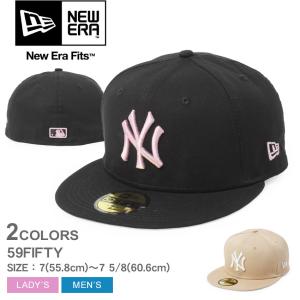 ニューエラ 帽子 メンズ レディース MLB リーグ エッセンシャル 59FIFTY NEW ERA 60298738 60298742 ブラック 黒 ベージュ 5950