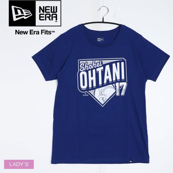 ニューエラ 半袖Ｔシャツ レディース 大谷翔平Tシャツ NEW ERA ブルー 青 アメカジ ストリ...