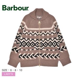 バブアー カーディガン レディース Klara Knitted Zip Through Cardigan BARBOUR LKN1715 ベージュ 上着 羽織 長袖 防寒 ニット