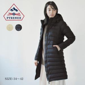 ピレネックス ダウンコート レディース スプートニック2 ソフト コート PYRENEX HWS006 ブラック 黒 ホワイト 白 ロングコート