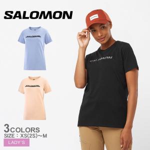 ゆうパケット可） サロモン 半袖Tシャツ レディース ESSENTIAL LOGO SS