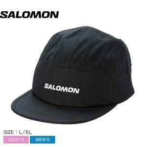 サロモン ランニングキャップ メンズ レディース ロゴ 5 パネル キャップ SALOMON LC2681800 ブラック 黒 ランニングキャップ