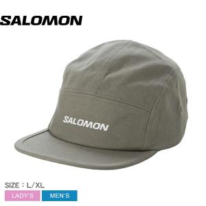 サロモン ランニングキャップ メンズ レディース ロゴ 5 パネル キャップ SALOMON LC3023900 グレー ランニングキャップ 帽子