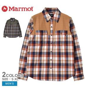 SALE マーモット シャツ メンズ MARMOT NEEDLE PEAK MIDWEIGHT FLANNEL SHIRT 長袖 チェック柄 クールマックス 速乾 紫外線防止 冬 父の日｜Z-CRAFT ヤフーショッピング店