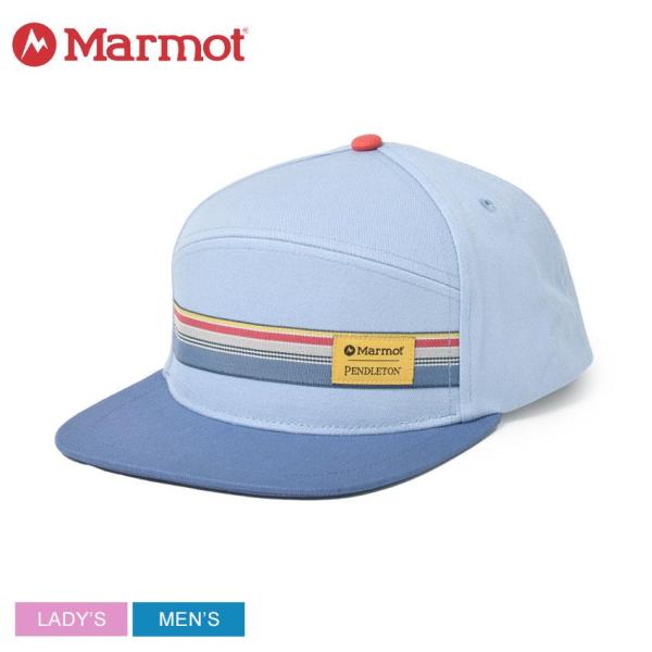 マーモット 帽子 メンズ レディース 5 パネル ハット MARMOT M12985 青 レッド ペ...