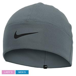 （ネコポス配送） ナイキ 帽子 メンズ レディース THERMA FIT フリース ビーニー NIKE CW6000 グレー キャップ 防寒 保温 ランニング スポーツ