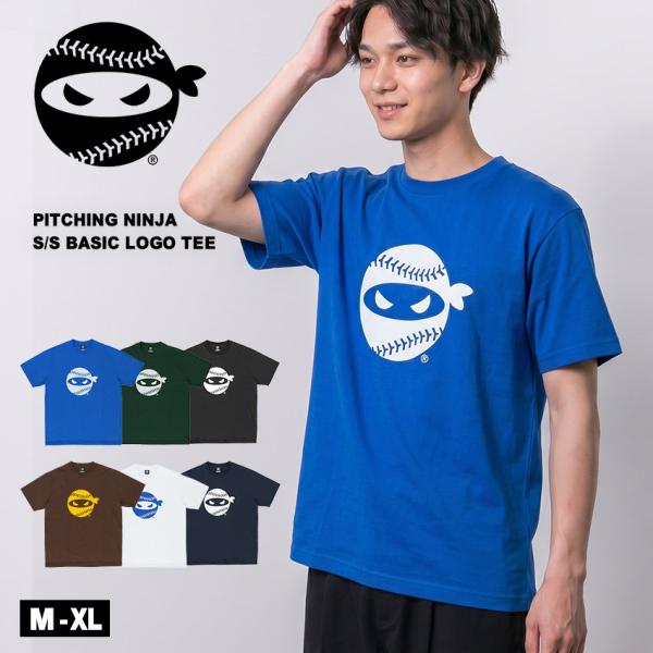 ピッチングニンジャ 半袖Tシャツ メンズ S/S BASIC LOGO TEE PITCHING N...
