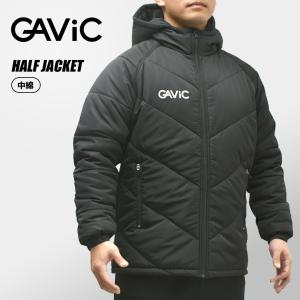 ガビック アウター メンズ ナカワタ ハーフコート GAVIC GA3110 ブラック 黒 ウェア 中綿ジャケット アウター 上着 サッカー
