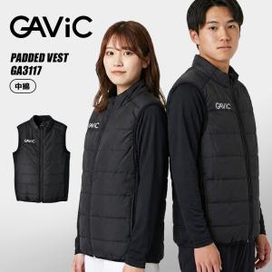 ガビック ベスト メンズ レディース 中綿ベスト GAVIC GA3117 ブラック 黒 アウター 中綿 上着 カジュアル シンプル ロゴ 通気性